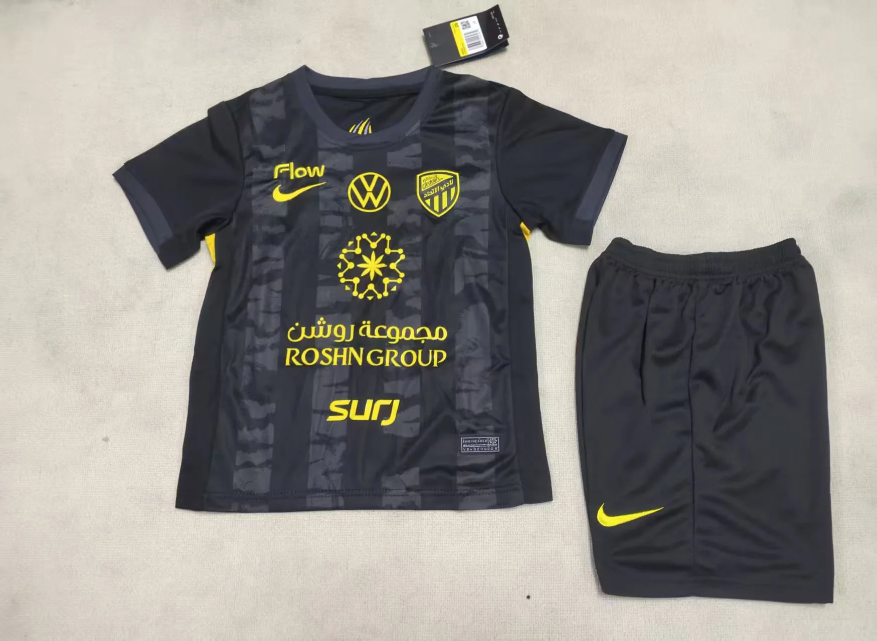 Kids-Al-Ittihad 25/26 Third Black Soccer Jersey